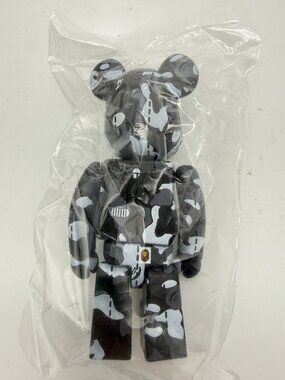 Bearbrick A Bathing Ape 28th Anniversary Camo #3 100% - Black/Grey